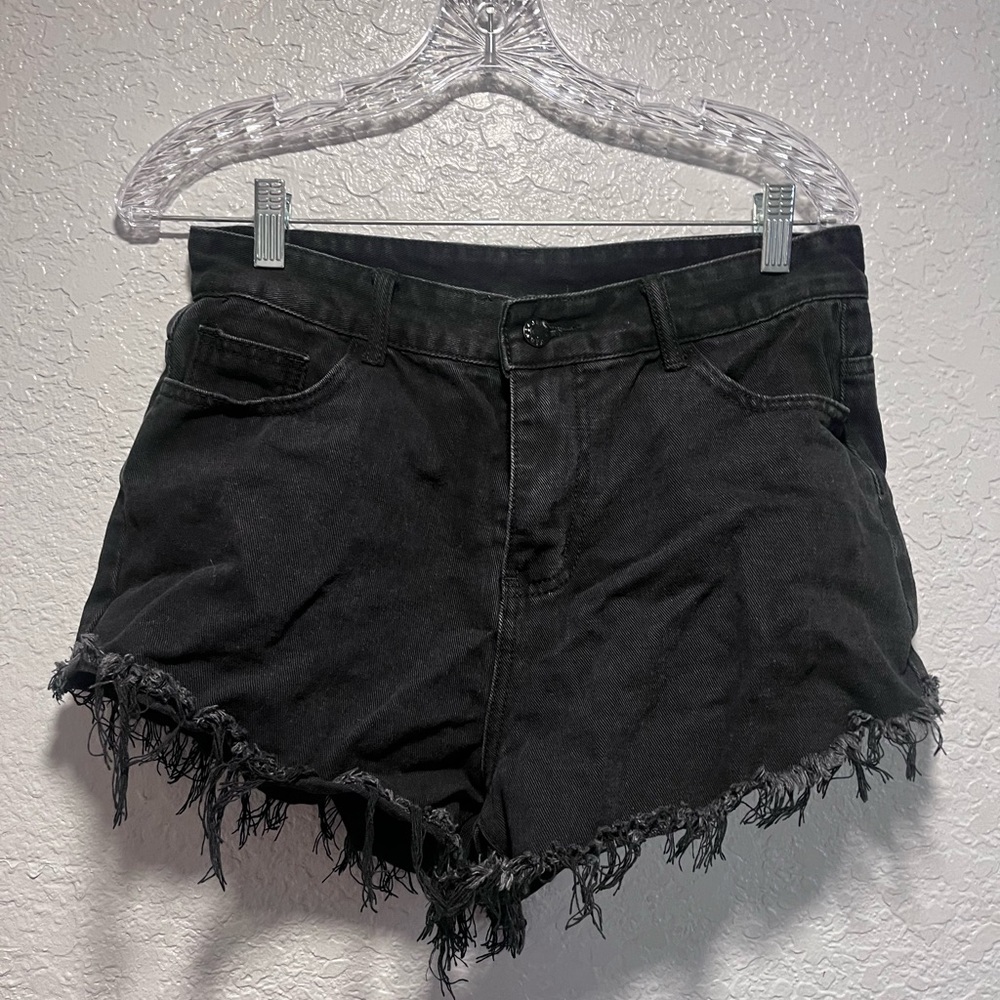 Black short shorts